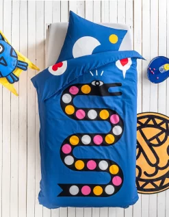 Linge De Lit Serpent 1 Personne En Coton, Collection Enfant LEM