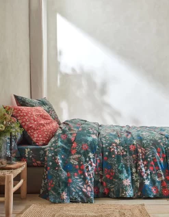 Linge De Lit Flore En Coton Imprimé Fleuri