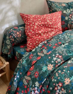 Linge De Lit Flore En Coton Imprimé Fleuri -Valeurs des doublures de lit. 100031 C01 zoomx vue3