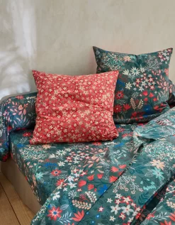 Linge De Lit Flore En Coton Imprimé Fleuri -Valeurs des doublures de lit. 100031 C01 zoomx vue6
