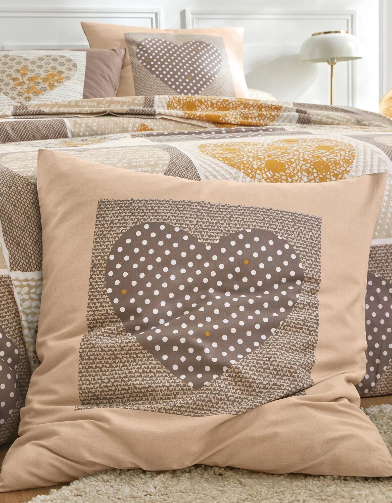 Linge De Lit Lovely En Flanelle Imprimé Coeurs 3 Linge De Lit Lovely En Flanelle Imprimé Coeurs – Image 3