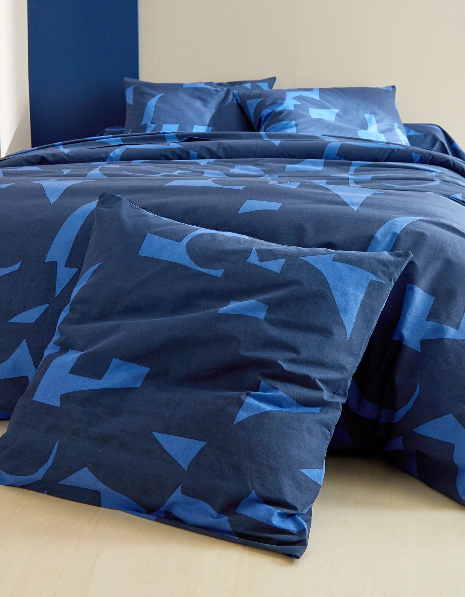 Linge De Lit Puzzle En Coton Imprimé Géométrique 4 Linge De Lit Puzzle En Coton Imprimé Géométrique – Image 4