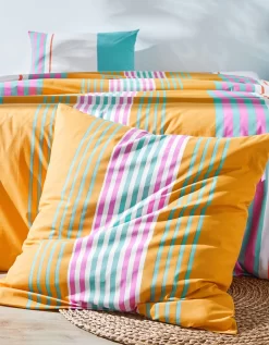 Linge De Lit Détroit En Coton Imprimé Rayures -Valeurs des doublures de lit. 100055 C00 zoomx vue6