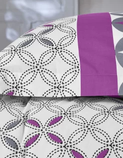 Linge De Lit Marlow En Coton Motifs Géométriques -Valeurs des doublures de lit. 100073 C00 zoomx vue4