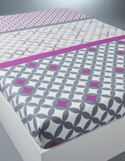 Linge De Lit Marlow En Coton Motifs Géométriques -Valeurs des doublures de lit. 100073 C00 zoomx vue6