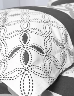 Linge De Lit Marlow En Coton Motifs Géométriques -Valeurs des doublures de lit. 100073 C04 zoomx vue6