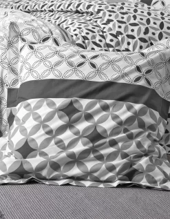 Linge De Lit Marlow En Coton Motifs Géométriques -Valeurs des doublures de lit. 100073 C04 zoomx vue7