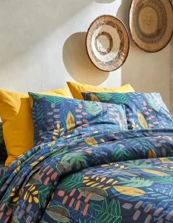 Linge De Lit Madi Coton Motif Végétal -Valeurs des doublures de lit. 100121 C01 zoomx vue4