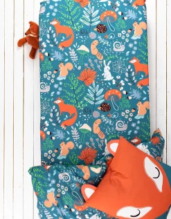 Linge De Lit Enfant Imprimé Champy En Coton Biologique, éco-responsable -Valeurs des doublures de lit. 100124 C01 zoomx vue3