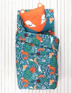 Linge De Lit Enfant Imprimé Champy En Coton Biologique, éco-responsable -Valeurs des doublures de lit. 100124 C01 zoomx vue4