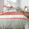 Linge De Lit Marie En Coton à Motifs Feuilles Graphiques