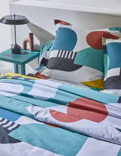 Linge De Lit Block En Coton -Valeurs des doublures de lit. 100136 C01 zoomx vue5