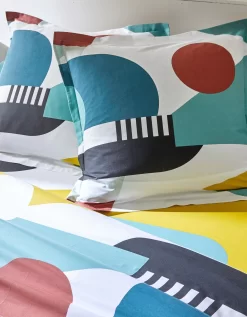 Linge De Lit Block En Coton -Valeurs des doublures de lit. 100136 C01 zoomx vue6