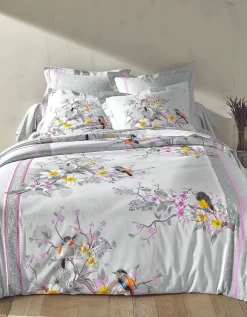 Linge De Lit Birdy En Coton Imprimé Oiseaux