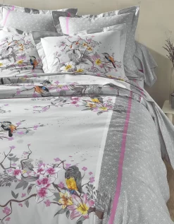 Linge De Lit Birdy En Coton Imprimé Oiseaux -Valeurs des doublures de lit. 100137 C00 zoomx vue3