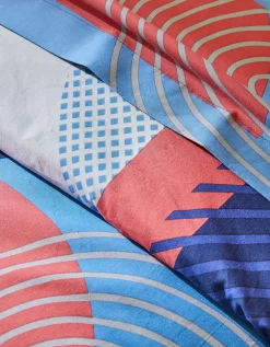 Linge De Lit Arty Coton à Motifs Visages -Valeurs des doublures de lit. 100138 C01 zoomx vue4