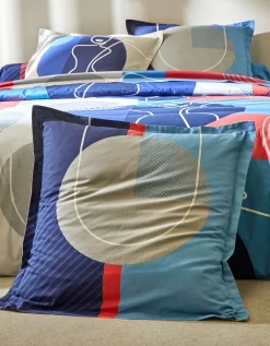 Linge De Lit Arty Coton à Motifs Visages -Valeurs des doublures de lit. 100138 C01 zoomx vue6