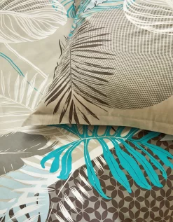 Linge De Lit Jane En Coton Imprimé Feuillages 9 Linge De Lit Jane En Coton Imprimé Feuillages -Valeurs des doublures de lit. 100149 C01 zoomx vue3