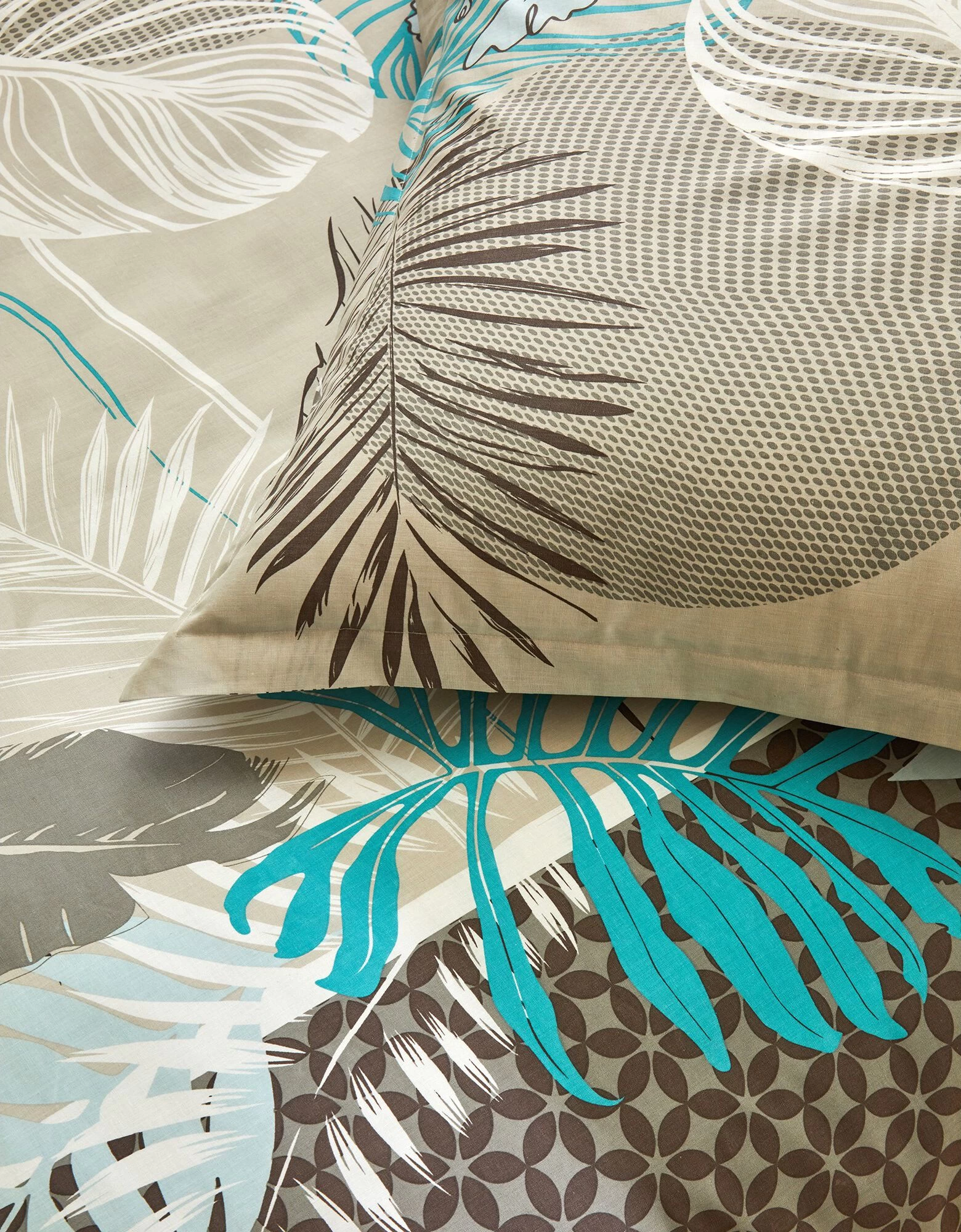 Linge De Lit Jane En Coton Imprimé Feuillages 3 Linge De Lit Jane En Coton Imprimé Feuillages – Image 3