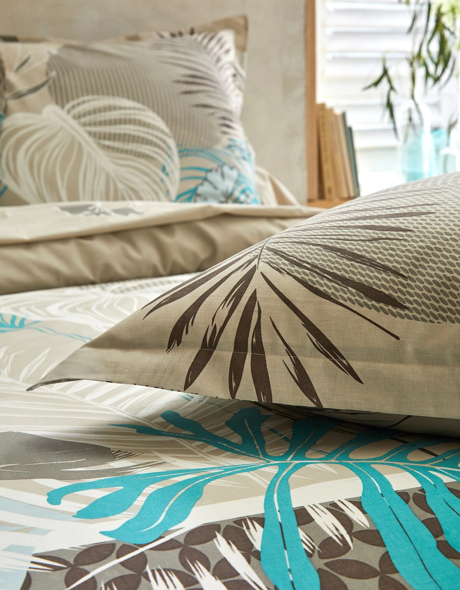 Linge De Lit Jane En Coton Imprimé Feuillages 4 Linge De Lit Jane En Coton Imprimé Feuillages – Image 4