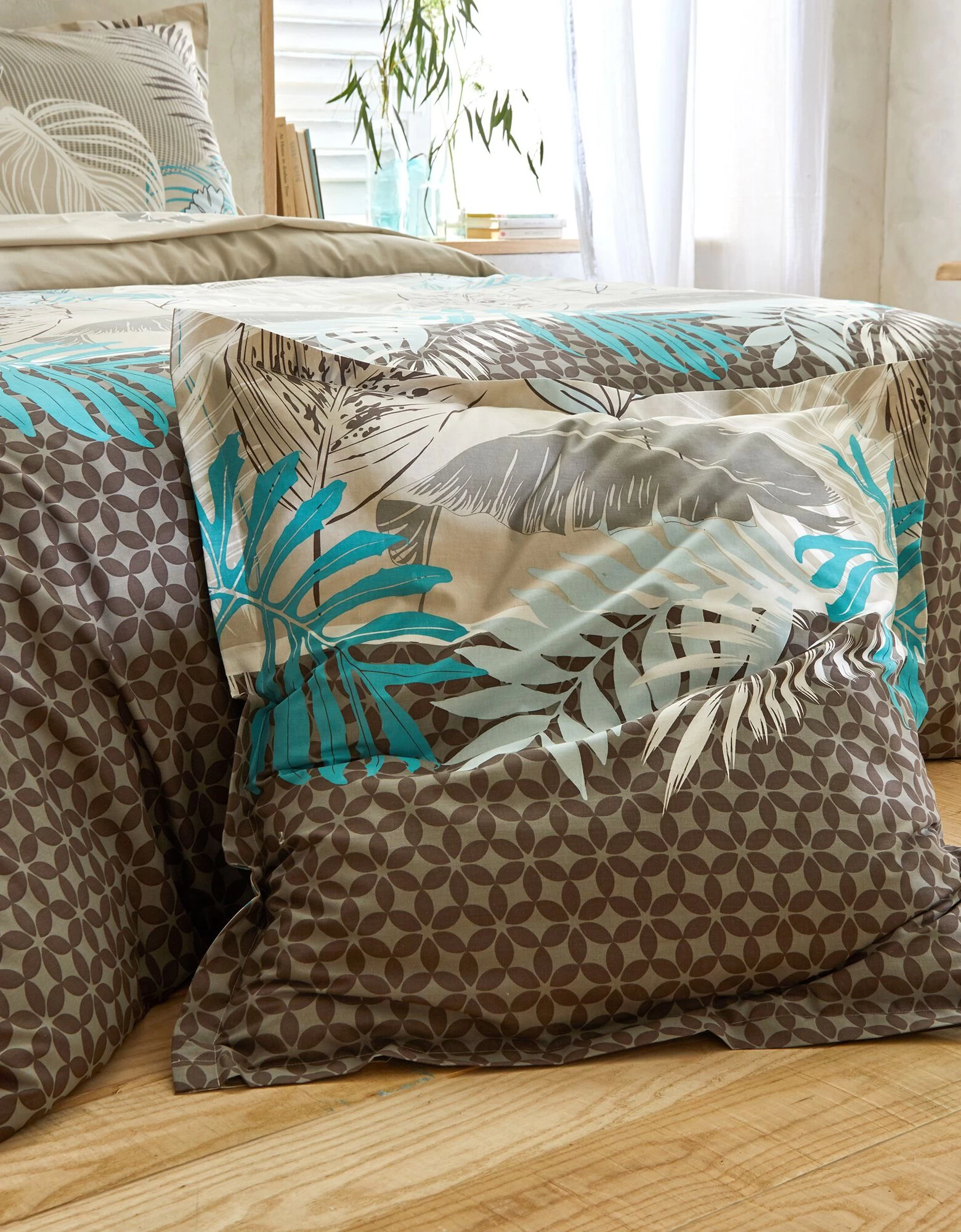 Linge De Lit Jane En Coton Imprimé Feuillages 5 Linge De Lit Jane En Coton Imprimé Feuillages – Image 5