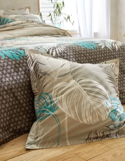 Linge De Lit Jane En Coton Imprimé Feuillages 13 Linge De Lit Jane En Coton Imprimé Feuillages -Valeurs des doublures de lit. 100149 C01 zoomx vue7