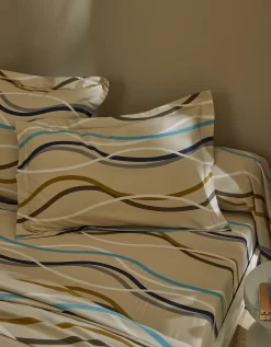 Linge De Lit Serpentins En Coton Imprimé -Valeurs des doublures de lit. 100150 C06 zoomx vue3