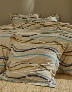 Linge De Lit Serpentins En Coton Imprimé -Valeurs des doublures de lit. 100150 C06 zoomx vue4