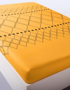 Linge De Lit Massai Coton à Motifs Graphiques Et Finitions Pompons -Valeurs des doublures de lit. 100183 C03 zoomx vue6