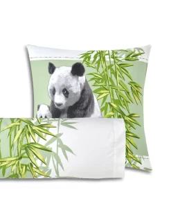 Linge De Lit Imprimé Pandas En Polycoton -Valeurs des doublures de lit. 100243 C01 zoomx vue3