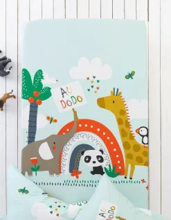 Linge De Lit Enfant Noé Imprimé 1 Personne - Coton -Valeurs des doublures de lit. 100411 C01 zoomx vue4