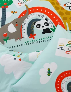 Linge De Lit Enfant Noé Imprimé 1 Personne - Coton -Valeurs des doublures de lit. 100411 C01 zoomx vue5