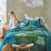Linge De Lit Cayenne En Coton Imprimé Feuilles De Palmiers