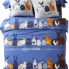 Linge De Lit Rabbit En Coton Imprimé Lapins
