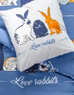 Linge De Lit Rabbit En Coton Imprimé Lapins -Valeurs des doublures de lit. 100541 C01 zoomx vue4