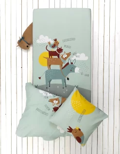 Linge De Lit Enfant Cocorico Imprimé 1 Personne - Coton -Valeurs des doublures de lit. 100550 C01 zoomx vue3