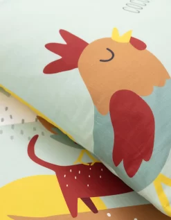 Linge De Lit Enfant Cocorico Imprimé 1 Personne - Coton -Valeurs des doublures de lit. 100550 C01 zoomx vue5