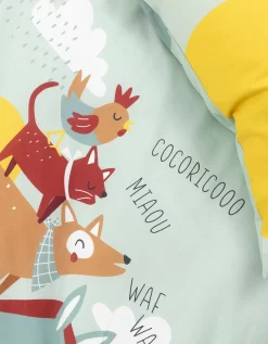 Linge De Lit Enfant Cocorico Imprimé 1 Personne - Coton -Valeurs des doublures de lit. 100550 C01 zoomx vue7