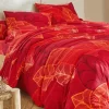 Linge De Lit Elsa En Polycoton à Motifs Feuilles