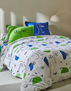 Linge De Lit Vitaly Coton à Motifs Visages