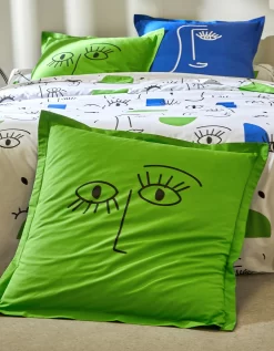 Linge De Lit Vitaly Coton à Motifs Visages -Valeurs des doublures de lit. 100564 C00 zoomx vue5
