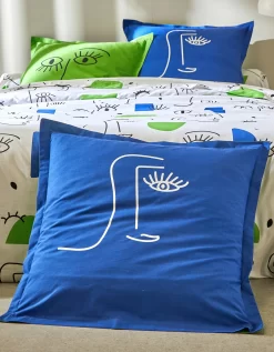 Linge De Lit Vitaly Coton à Motifs Visages -Valeurs des doublures de lit. 100564 C00 zoomx vue6