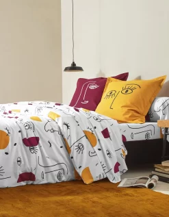 Linge De Lit Vitaly Coton à Motifs Visages