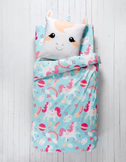 Linge De Lit Enfant à Motif Licorne En Coton Biologique, éco-responsable -Valeurs des doublures de lit. 100576 C01 zoomx vue6