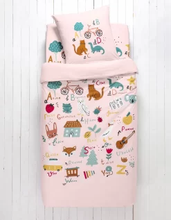 Linge De Lit Enfant à Motifs Abécédaire En Coton -Valeurs des doublures de lit. 100579 C01 zoomx vue7