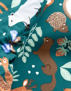 Linge De Lit Enfant à Motifs Ourson En Coton Biologique, éco-responsable 15 Linge De Lit Enfant à Motifs Ourson En Coton Biologique, éco-responsable -Valeurs des doublures de lit. 100580 C01 zoom detailRFP