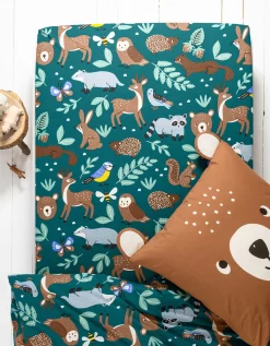 Linge De Lit Enfant à Motifs Ourson En Coton Biologique, éco-responsable 11 Linge De Lit Enfant à Motifs Ourson En Coton Biologique, éco-responsable -Valeurs des doublures de lit. 100580 C01 zoomx vue4