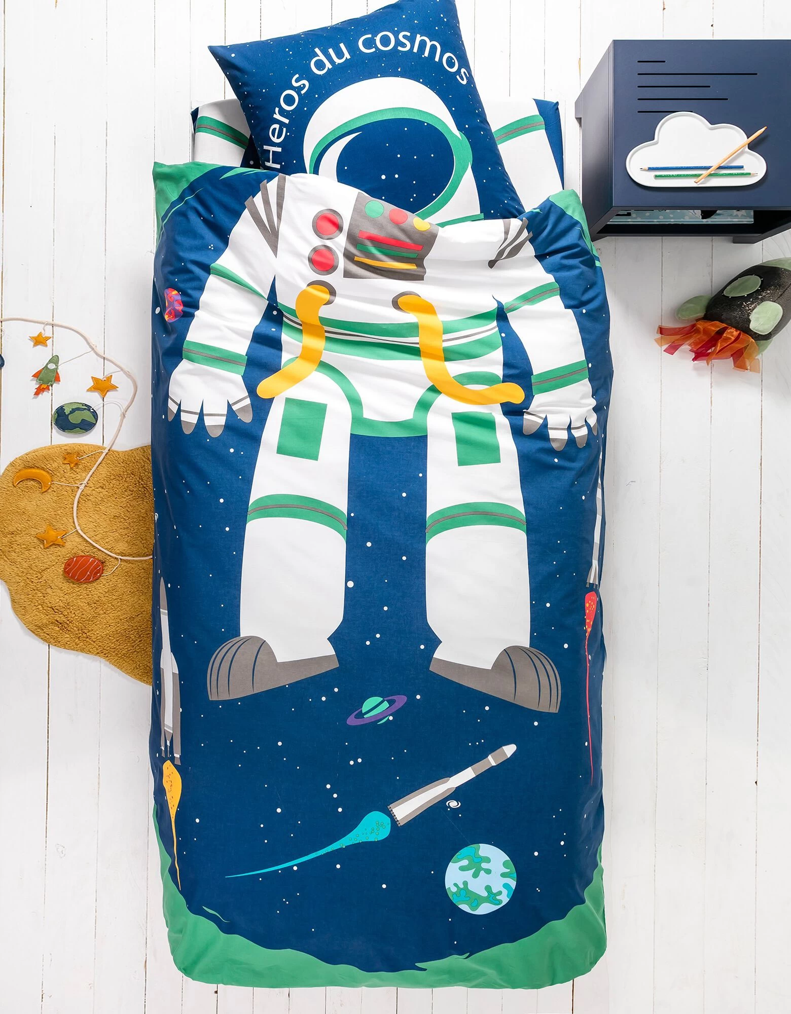 Linge De Lit Enfant Déguisement Cosmos En Coton 1 Linge De Lit Enfant Déguisement Cosmos En Coton