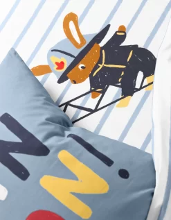 Linge De Lit Enfant à Motifs Pompiers En Coton -Valeurs des doublures de lit. 100582 C01 zoomx vue3