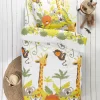 Linge De Lit Enfant Jungle Imprimé Animaux 1 Personne - Coton